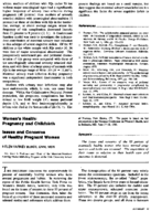 Issues and concerns of healthy pregnant women