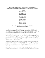 Fatal Accidents Due To Flyrock And Lack Of  Blast Area Security And Working Practices In Mining