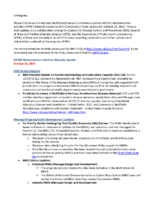 National Notifiable Diseases Surveillance System NNDSS Modernization Initiative NMI Technical Assistance TA Coordination Team Update for October 23 2015