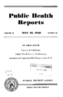 Public Health Reports  v 63 no22  cover