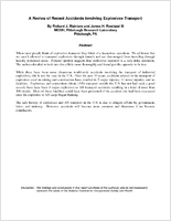 A Review of Recent Accidents Involving Explosives Transport manuscript