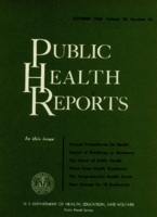 Public Health Reports  v 78  no 10  cover