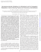 Dermatotoxicokinetic Modeling of PNitrophenol and Its Conjugation Metabolite in Swine Following Topical and Intravenous Administration