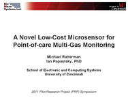 A Novel LowCost Microsensor for PointofCare MultiGas Monitoring 2011