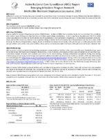 Active Bacterial Core Surveillance ABCs Report Emerging Infections Program Network MethicillinResistant Staphylococcus aureus 2013