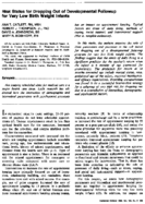 Risk status for dropping out of developmental followup for very low birth weight infants