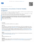 Respiratory Virus Data Channel Weekly Snapshot