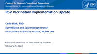 RSV Vaccination Implementation Update