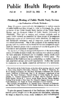 Public Health Reports  v 66 no 28 JULY 13 1951