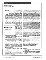 Is It Still a Public Health Problem