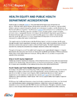 Health Equity and Public Health Department Accreditation