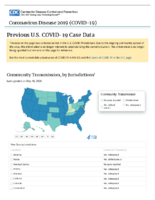 Previous US COVID19 case data last updated on May 18 2020