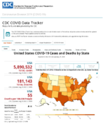 United States COVID19 cases and deaths by state reported to the CDC since January 21 2020 Total number of COVID19 deaths in the US reported to the CDC by stateterritory Aug 29 2020