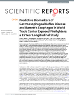 Predictive Biomarkers of Gastroesophageal Reflux Disease and Barretts Esophagus in World Trade Center Exposed Firefighters a 15 Year Longitudinal Study