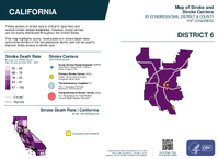 CA Congressional District 06 Stroke and Stroke Centers Map 119th Congress