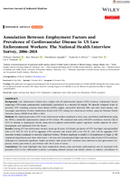 Association Between Employment Factors and Prevalence of Cardiovascular Disease in US Law Enforcement Workers The National Health Interview Survey 20062018