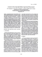 A System for Recording High Fidelity Cough Sound Measurements