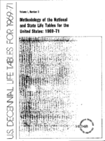 Methodology of the national and state life tables for the United States 196971