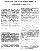 Temperature effect on the colloidal mastic test