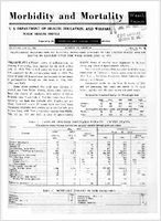 Morbidity and Mortality Weekly Report Vol 12 No 28 for Release July 19 1963