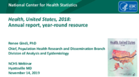 Health United States 2018  annual report yearround resource