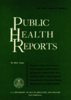 Public Health Reports  v 79  no 7  cover