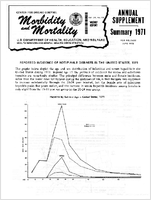 Morbidity and Mortality Weekly Report Vol 20 No 53 June 1 1972 Annual Supplement Reported Incidence of Notifiable Diseases in the United States 1971