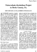 TuberculosisAlcoholism Project In Berks County Pa