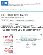 Trends in number of COVID19 cases in the US reported to CDC by stateterritory daily trends in number of COVID19 deaths in the United States reported to CDC Sep 11 2020