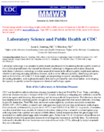 Laboratory Science and Public Health at CDC