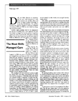 The Next Shift Managed Care