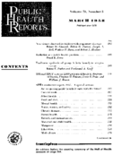 Public Health Rep v 73 no 3  table of contents