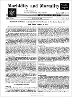 Morbidity and Mortality Weekly Report Vol 2 No 31 week ended August 8 1953