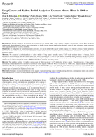 Lung Cancer and Radon Pooled Analysis of Uranium Miners Hired in 1960 or Later