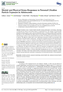 Mental and physical stress responses to personal ultrafine particle exposure in adolescents