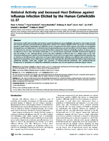 Antiviral Activity and Increased Host Defense against Influenza Infection Elicited by the Human Cathelicidin LL37