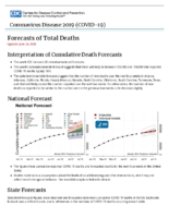 Coronavirus Disease 2019 COVID19 Forecasts of Total Deaths Updated June 24 2020