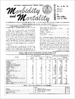 Morbidity and Mortality Weekly Report Vol 18 No 28 week ending July 12 1969