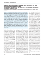 Assessing human exposure to phthalates using monoesters and their oxidized metabolites as biomarkers
