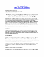 Nonsafetyrelated voluntary recall of unused doses from certain lots of Sanofi Pasteur r H1N1 vaccine in prefilled syringes