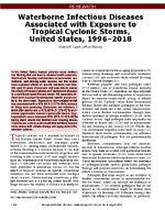 Waterborne Infectious Diseases Associated with Exposure to Tropical Cyclonic Storms United States 19962018