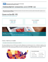 Casos de enfermedad del coronavirus COVID19 casos en los EE UU last updated on May 18 2020