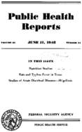 Public Health Reports  v 63 no 24  cover