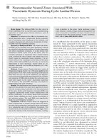 Neuromuscular Neutral Zones Associated with Viscoelastic Hysteresis During Cyclic Lumbar Flexion