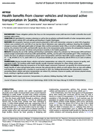 Health Benefits from Cleaner Vehicles and Increased Active Transportation in Seattle Washington