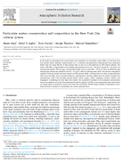 Particulate Matter Concentration and Composition in the New York City Subway System
