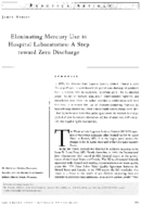 Eliminating mercury use in hospital laboratories a step toward zero discharge