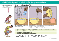 ORS Oral Rehydration Solution for Symptoms of Ebola Call 115 for Help 3 pints version 2015