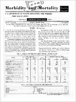 Morbidity and Mortality Weekly Report Vol 13 No 29 for Release July 24 1964