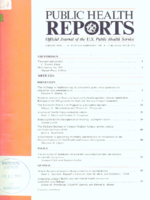 Public Health Reports  v 98  no 1  cover